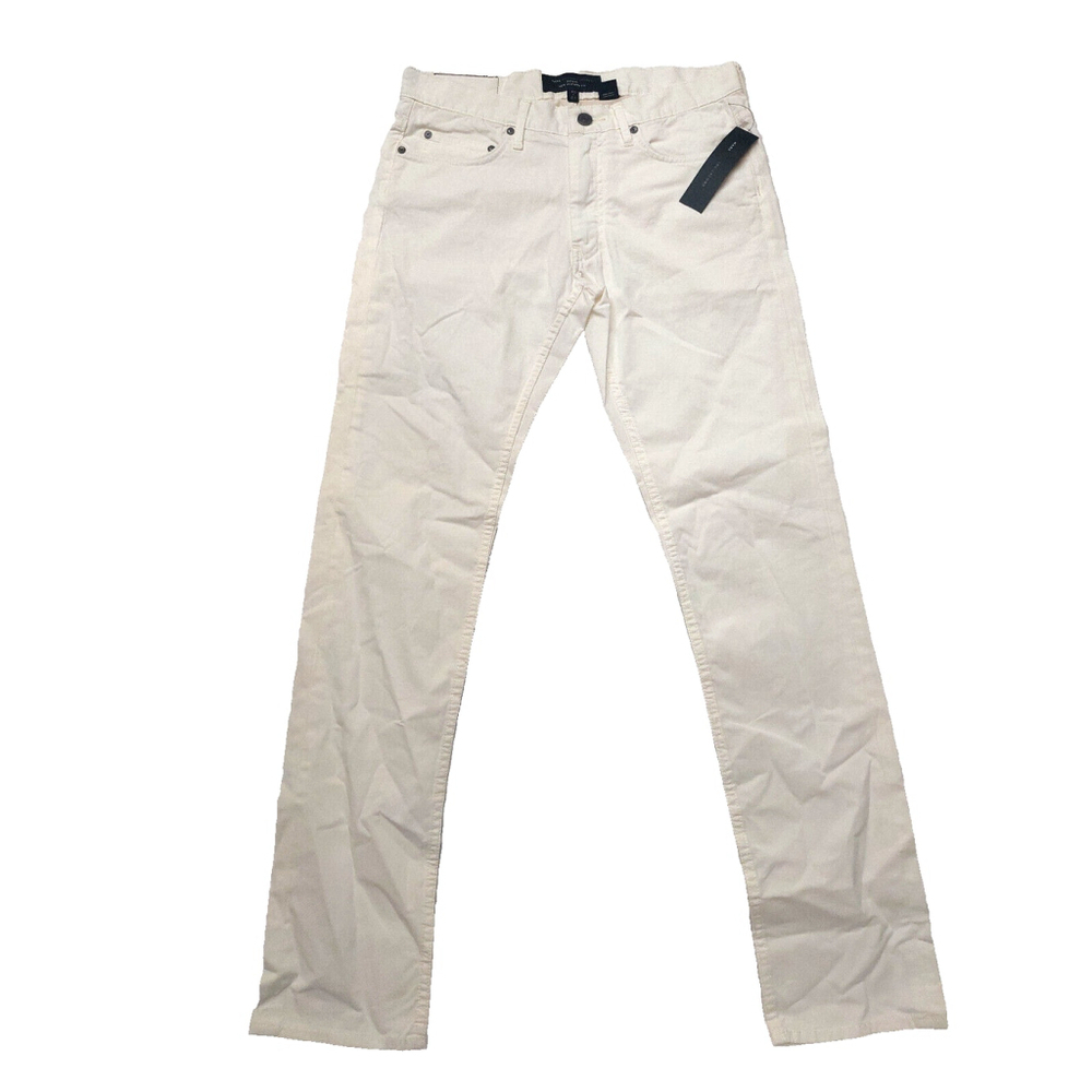 Marc by Marc Jacobs Canvas White New Uniform Fit Straight Leg Jeans 30x34